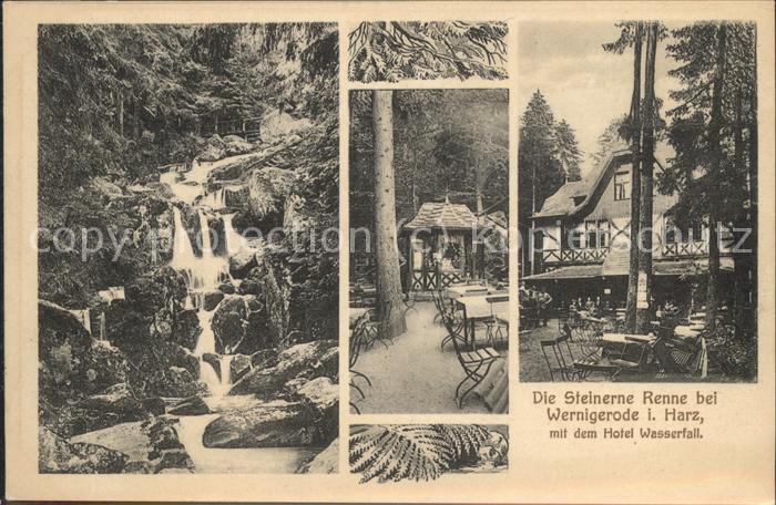 Wernigerode Harz Hotel Steinere Renne u.Wasserfall