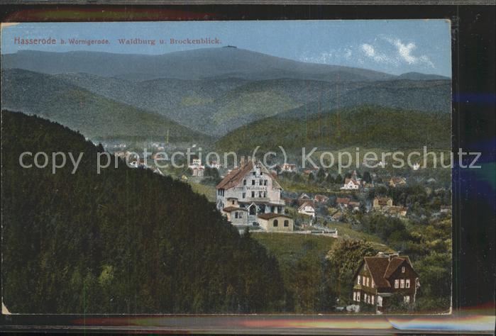 Wernigerode-Hasserode Hotel Waldburg und Brockenblick