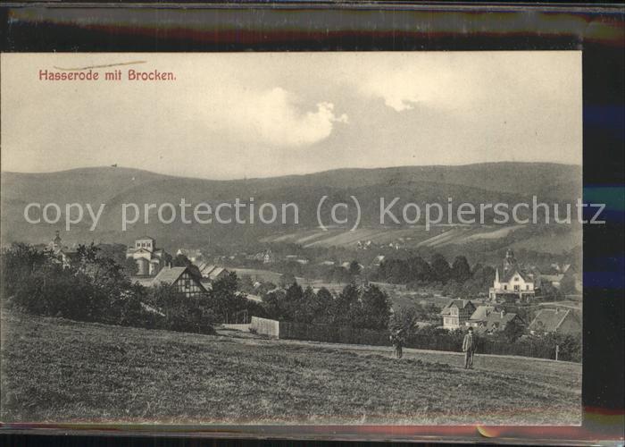 Wernigerode-Hasserode Blick zum Brocken