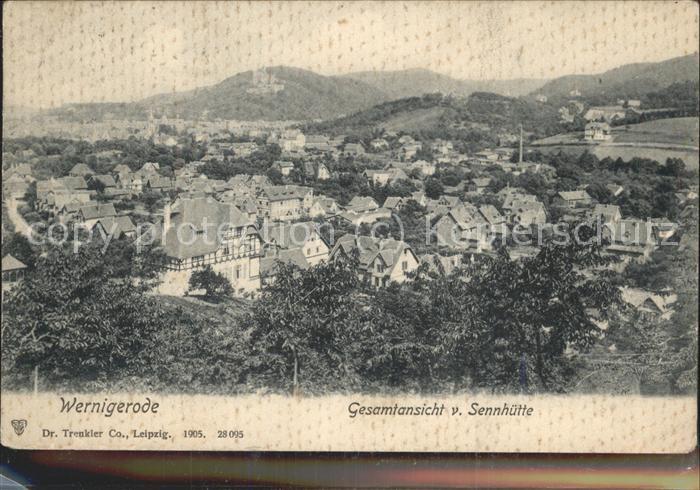 Wernigerode Harz Blick von der Sennhütte