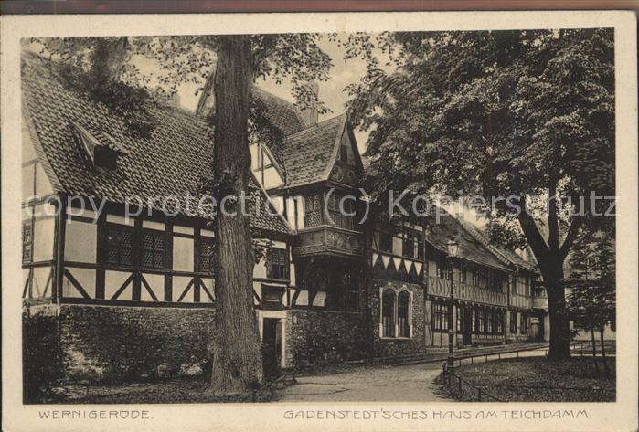 Wernigerode Harz Gadenstedt´sches Haus am Teichdamm