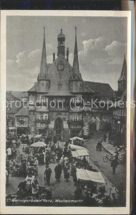 Wernigerode Harz Wochenmarkt Rathaus