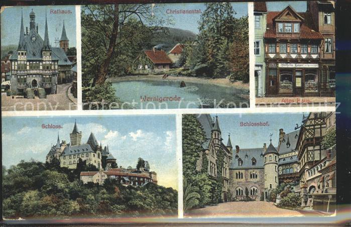 Wernigerode Harz Rathaus Christianental Altes Haus Schlo
