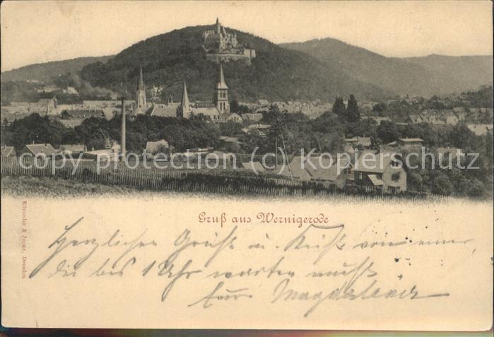 Wernigerode Harz Panorama Schloss