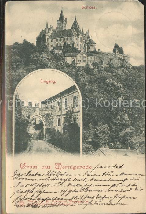Wernigerode Harz Schloss mit Eingang