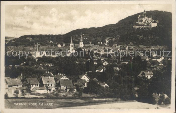 Wernigerode Harz Panorama mit Schloss