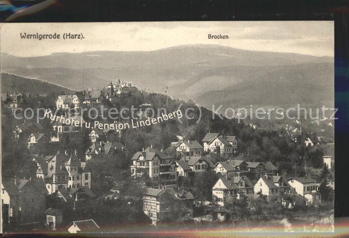 Wernigerode Harz Panorama Kurhotel Pension Lindenburg Br