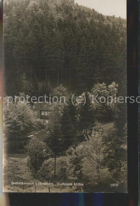 Benneckenstein Wolfsbachmühle