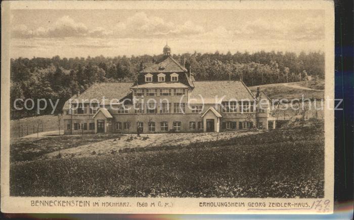 Benneckenstein Erholunsheim Georg Zeidler-Haus