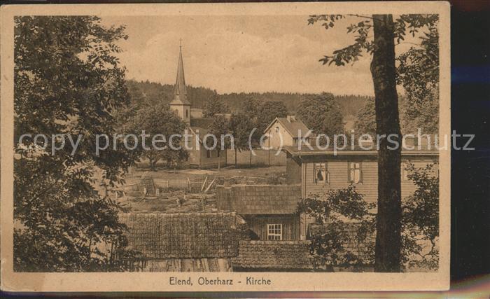 Elend Harz Panorama mit Kirche