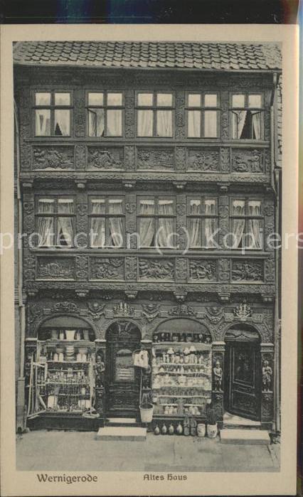 Wernigerode Harz Altes Haus Holzschnitzereien
