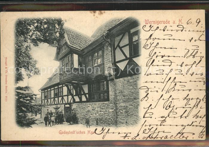 Wernigerode Harz Gadestedtsches Haus