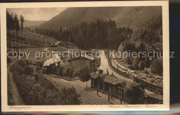 Wernigerode Harz Steinerne Renne Dampflok Eisenbahn Bahn