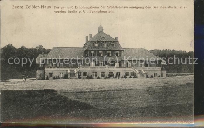 Benneckenstein Erholungsheim Georg Zeidler-Haus