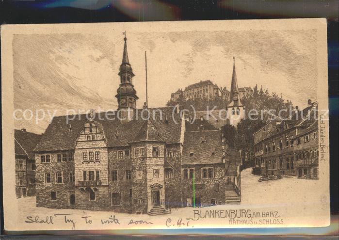 Blankenburg Harz Rathaus u.Schloss