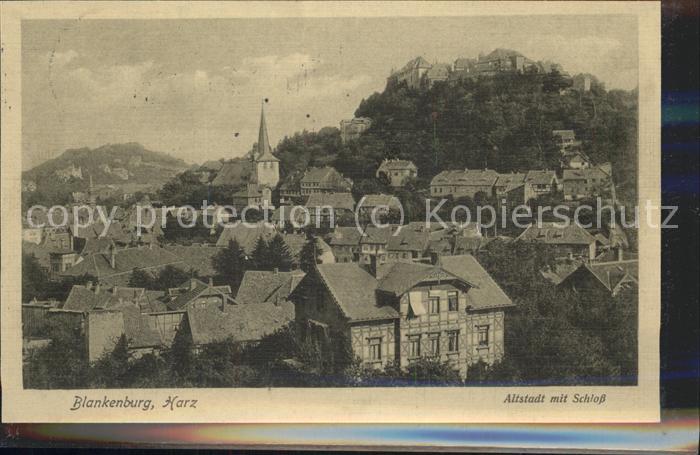 Blankenburg Harz Altstadt mit Schloß