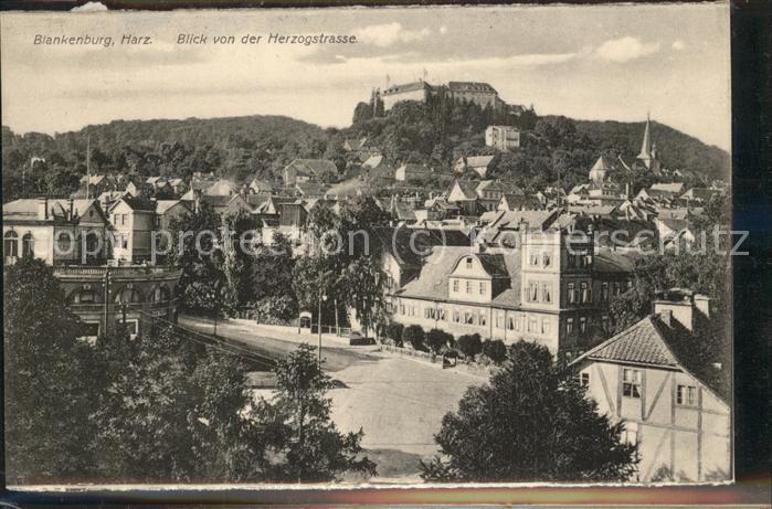 Blankenburg Harz Blick von der Herzogstrasse