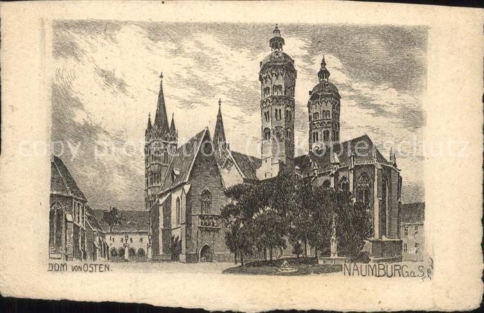 Naumburg Saale Dom Osten Künstlerkarte