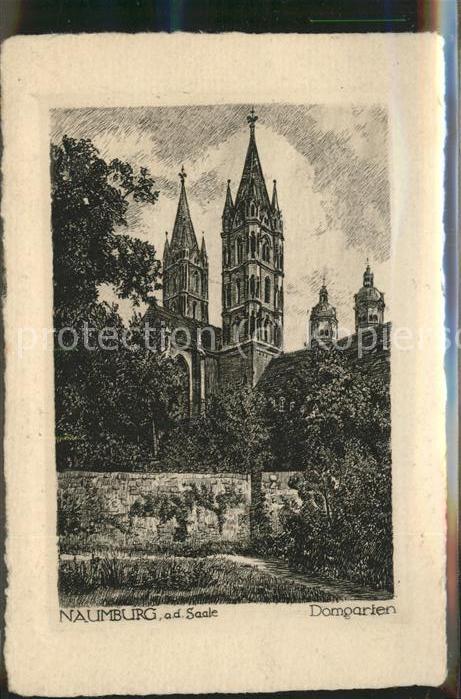 Naumburg Saale Domgarten Künstlerkarte