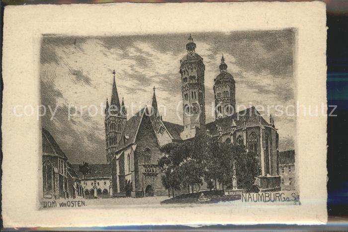 Naumburg Saale Künstlerkarte Dom v. Osten