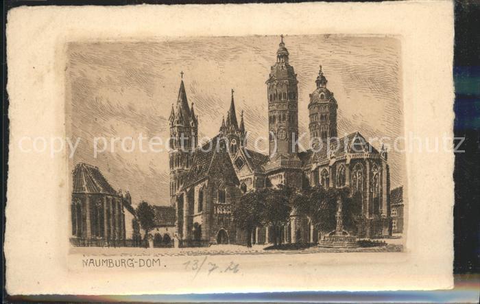 Naumburg Saale Dom Künstlerkarte