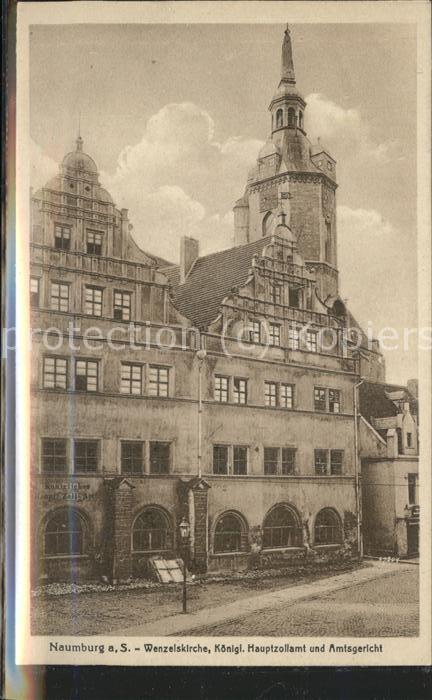 Naumburg Saale Wenzelskriche Königl. Hauptzollamt Amts