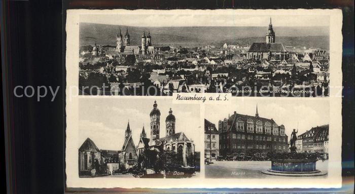 Naumburg Saale Stadt Dom Wenzel-Kirche Markt