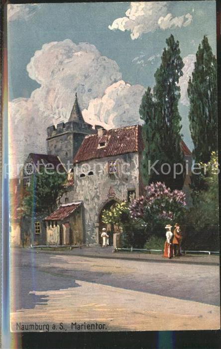 Naumburg Saale Marientor Künstlerkarte