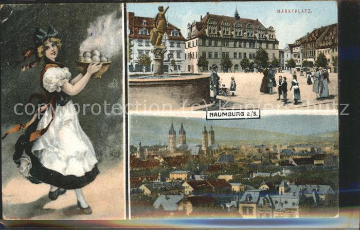 Naumburg Saale Brunnen Tracht Knödel