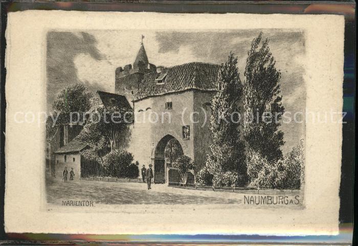 Naumburg Saale Marientor Künstlerkarte