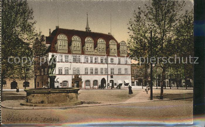 Naumburg Saale Rathaus Brunnen