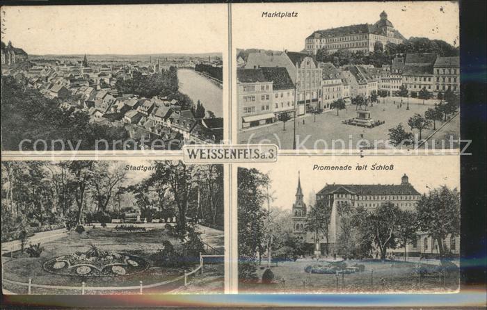 Weissenfels Saale Marktplatz Schloss Stadtgarten