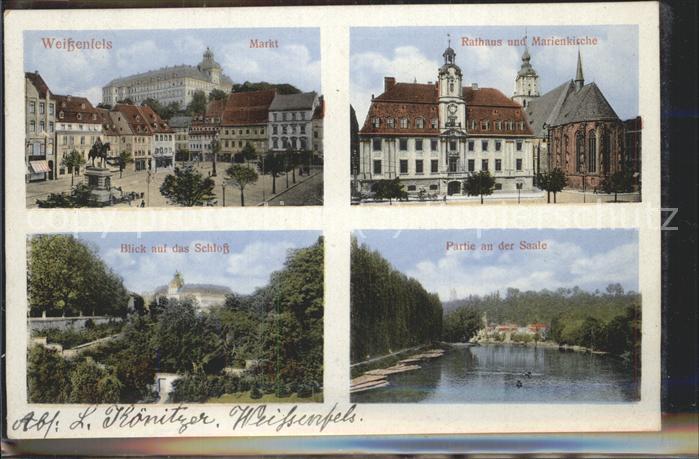 Weissenfels Saale Markt Marienkirche Rathaus Schloss Saal