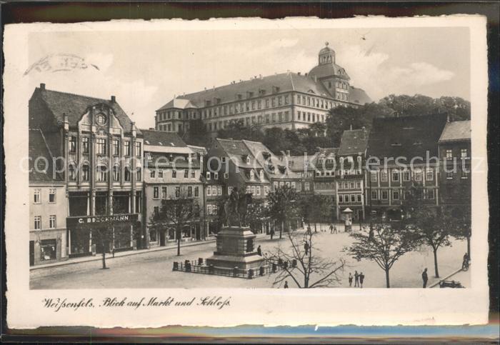 Weissenfels Saale Markt und Schloss