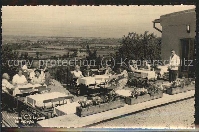 Weissenfels Saale Terrassen-Cafe Leissling