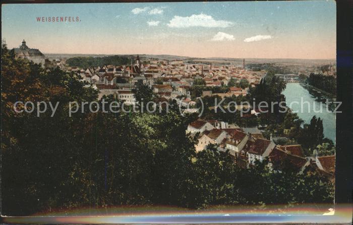 Weissenfels Saale Panorama mit Saale