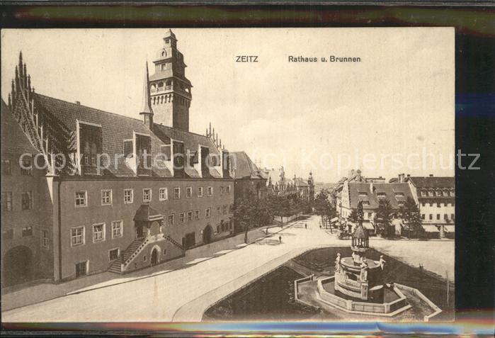 ZEITZ Sachsen-Anhalt Rathaus Brunnen