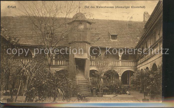 ERFURT  CITY Hof des Waisenhauses ehemaliger Klosterhof