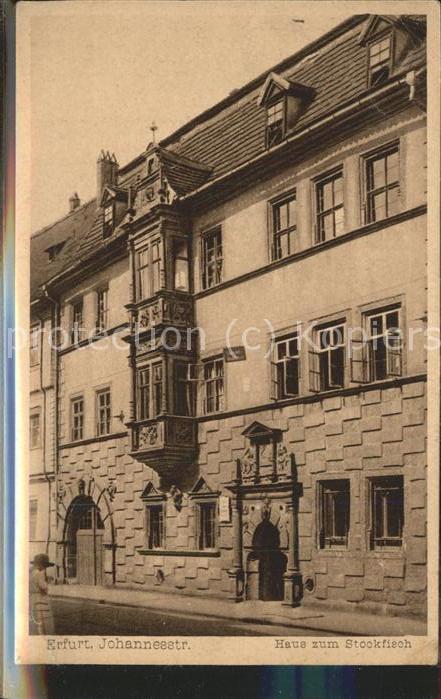 ERFURT  CITY Haus zum Stockfisch Johannesstrasse