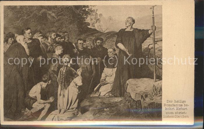 ERFURT  CITY Kuenstlerkarte Peter Jansen im Rathaus