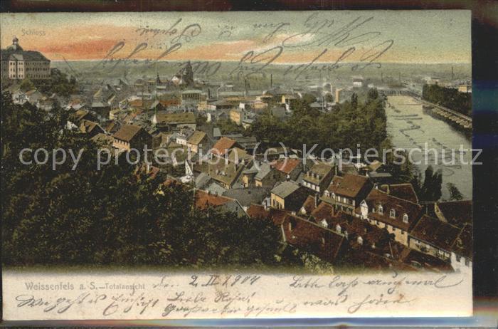 Weissenfels Saale Panorama mit Saale