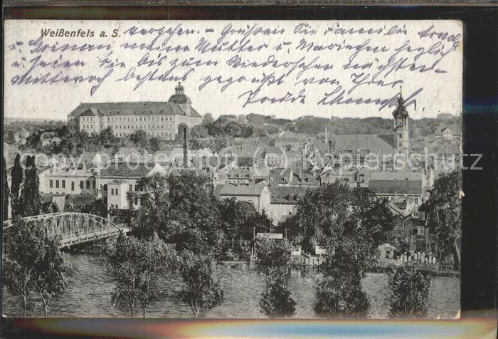 Weissenfels Saale Panorama mit Saale