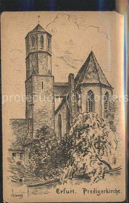 Erfurt Predigerkirche Künstlerkarte