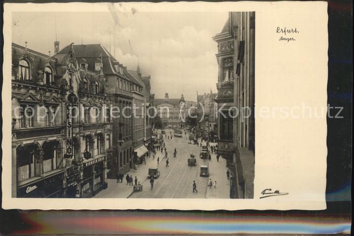 ERFURT  CITY Anger Autos Strassenbahn