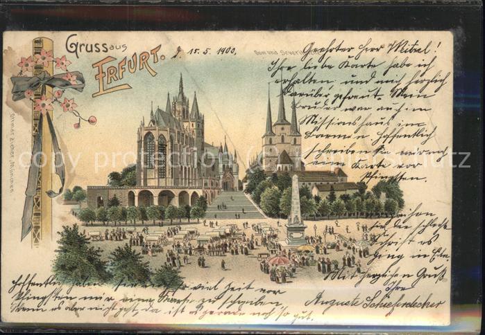 ERFURT  CITY Dom Severinkirche Treppe