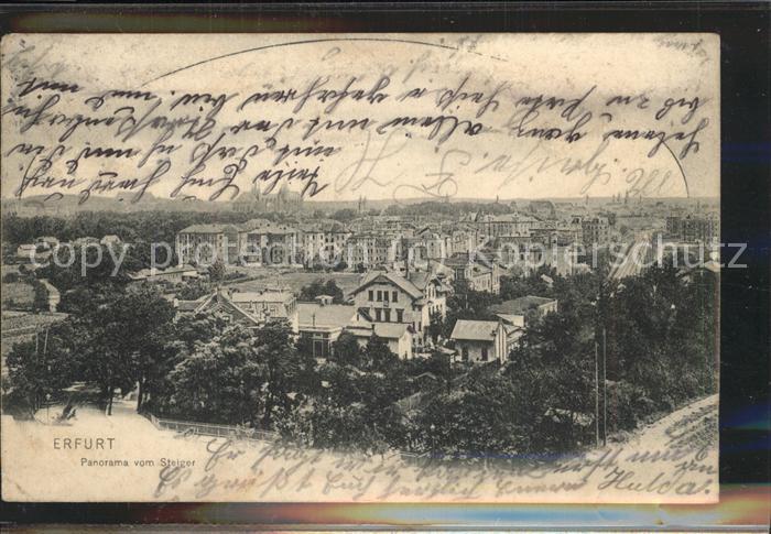 Erfurt Panorama von Steiger