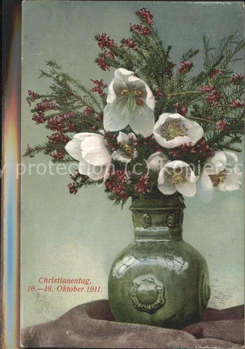 Erfurt Blumenvase Chistianentag 16.-18.10.1911