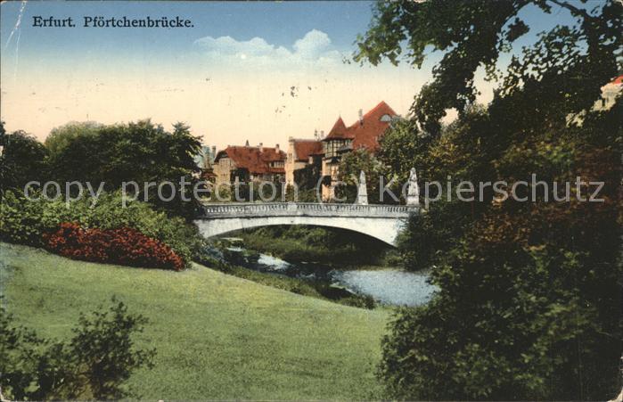 ERFURT  CITY Pfoertchenbruecke