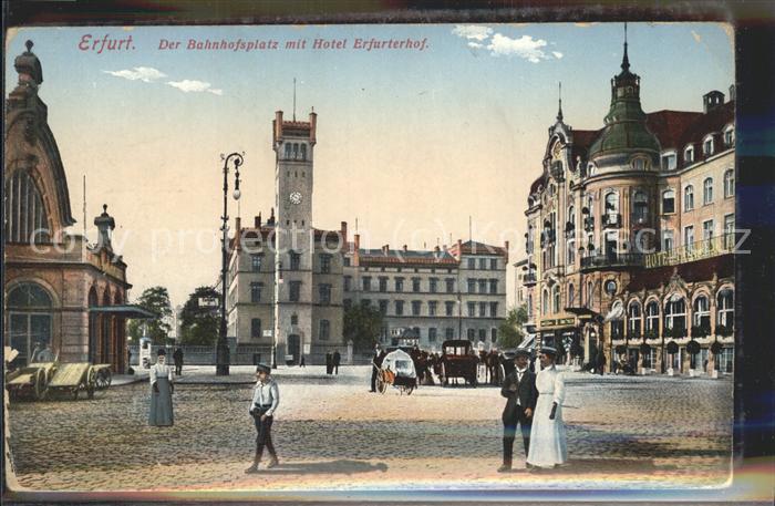 ERFURT  CITY Bahnhofsplatz Hotel Erfurter Hof