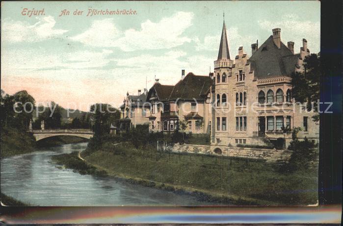 ERFURT  CITY An der Pfoertchenbruecke